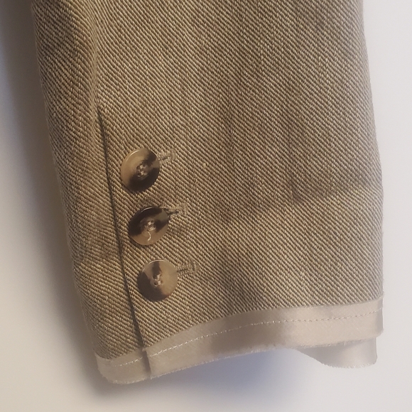 ZARA Limited Edition Contrast Cropped Blazer Size Large - Picture 8 of 13